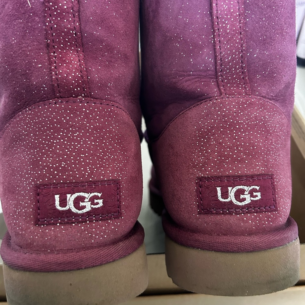 UGG Maroon Suede Boots